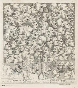Personages Caricaturas door William Hogarth